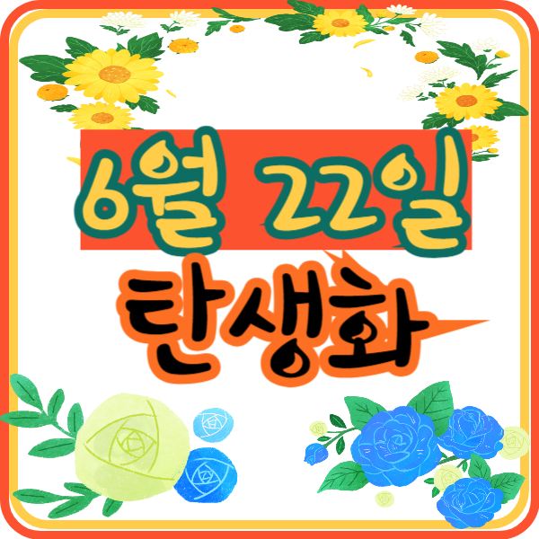 6월 22일 탄생화 찾기 의미 꽃말 꽃점